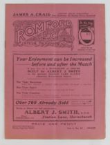 Football programme - Romford FC v Redhill 18th Dec 1937 Athenian League 1st Divn