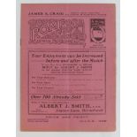 Football programme - Romford FC v Redhill 18th Dec 1937 Athenian League 1st Divn