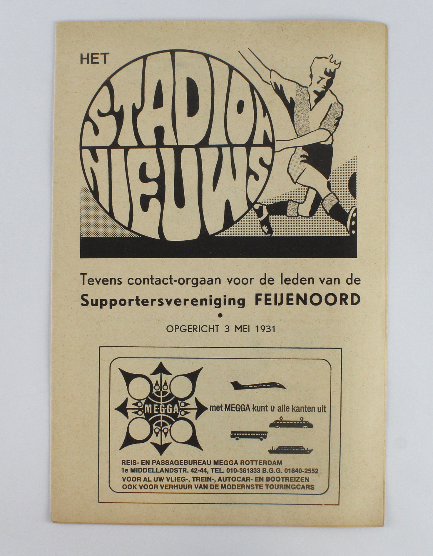 Football programme - Feyenoord v Tottenham UEFA Cup Final (2nd Leg) (A) 29th May 1974.