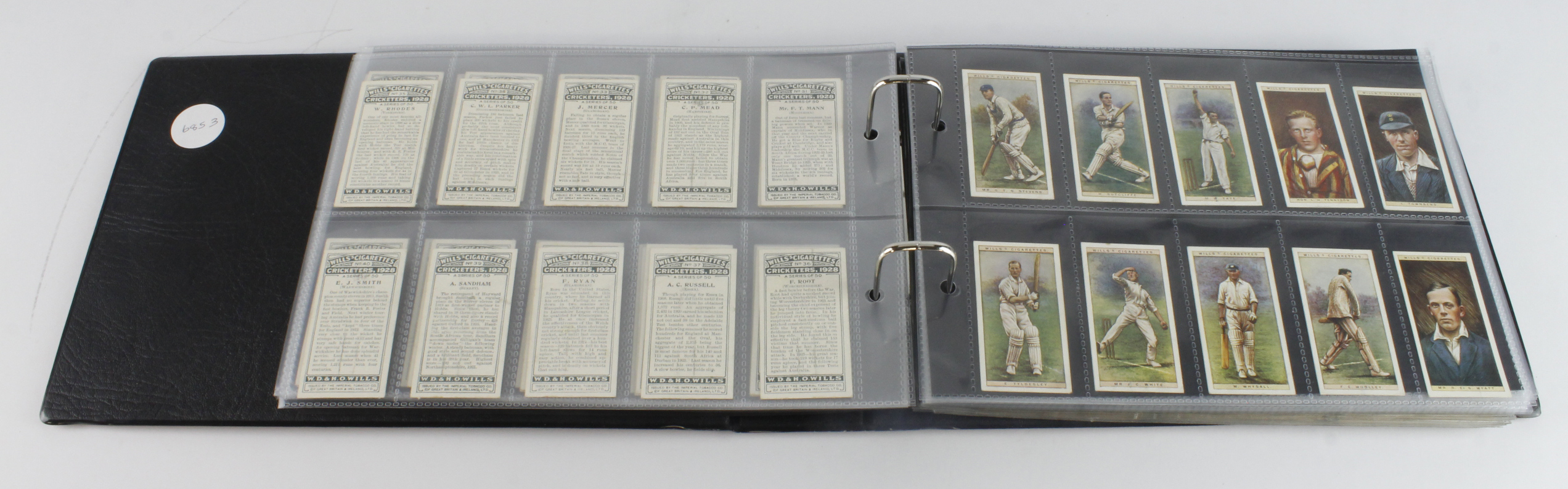 Cricket - modern album containing 5 complete sets, Ogden - Cricket 1926, Will's - Cricket 1928 & 2nd