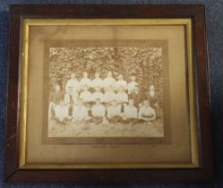 Tottenham Hotspur large original Team Photo with names for 1899-1900 Season, dated frame