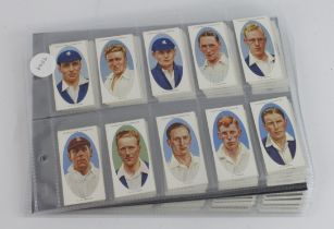 Cricket - 2 complete sets in pages, Churchman - Cricketers & Gallaher - Famous Cricketers   G - VG