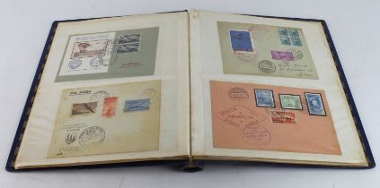Italy 1940's Philatelic Exhibition Covers, nice unusual lot in old blue binder