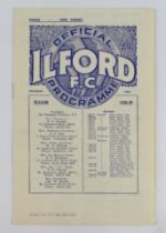 Football programme - Romford v Barking at Ilford 29th August 1938 S.E.Charity Final