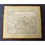 French hand coloured engraved map 'Les Campemens Des Armees Du Roy de France & des Alliez Aux Pays -