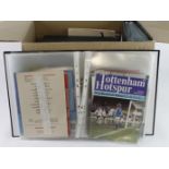 Football programmes - Tottenham F/L 1991/2 - 1993/4, album of misc Cups & Tournaments 1970 - 1995,