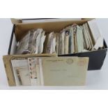 Black shoebox packed with various Postal History including Airgraphs (Qty)