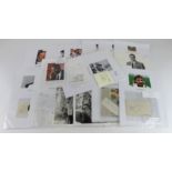 Sporting Autographs. A collection of fourteen sporting autographs, including Henry Cooper, Sebastion
