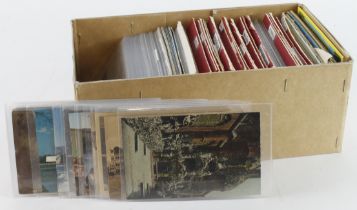 Shoebox packed with World, mostly older postcards, incl Japan, Morocco, Norway, Russia, Sri Lanka,