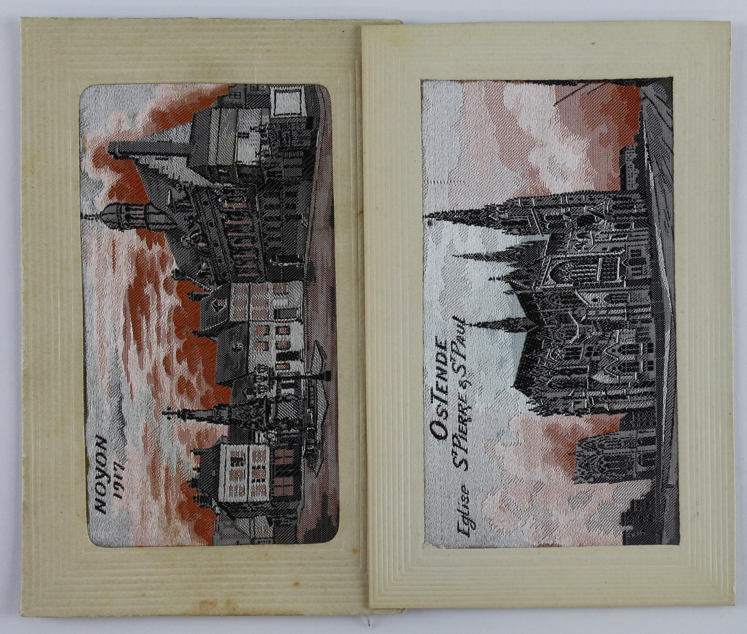 Flames, Noyon 1917 & Ostende Eglise St Pierre & St Paul   (2)