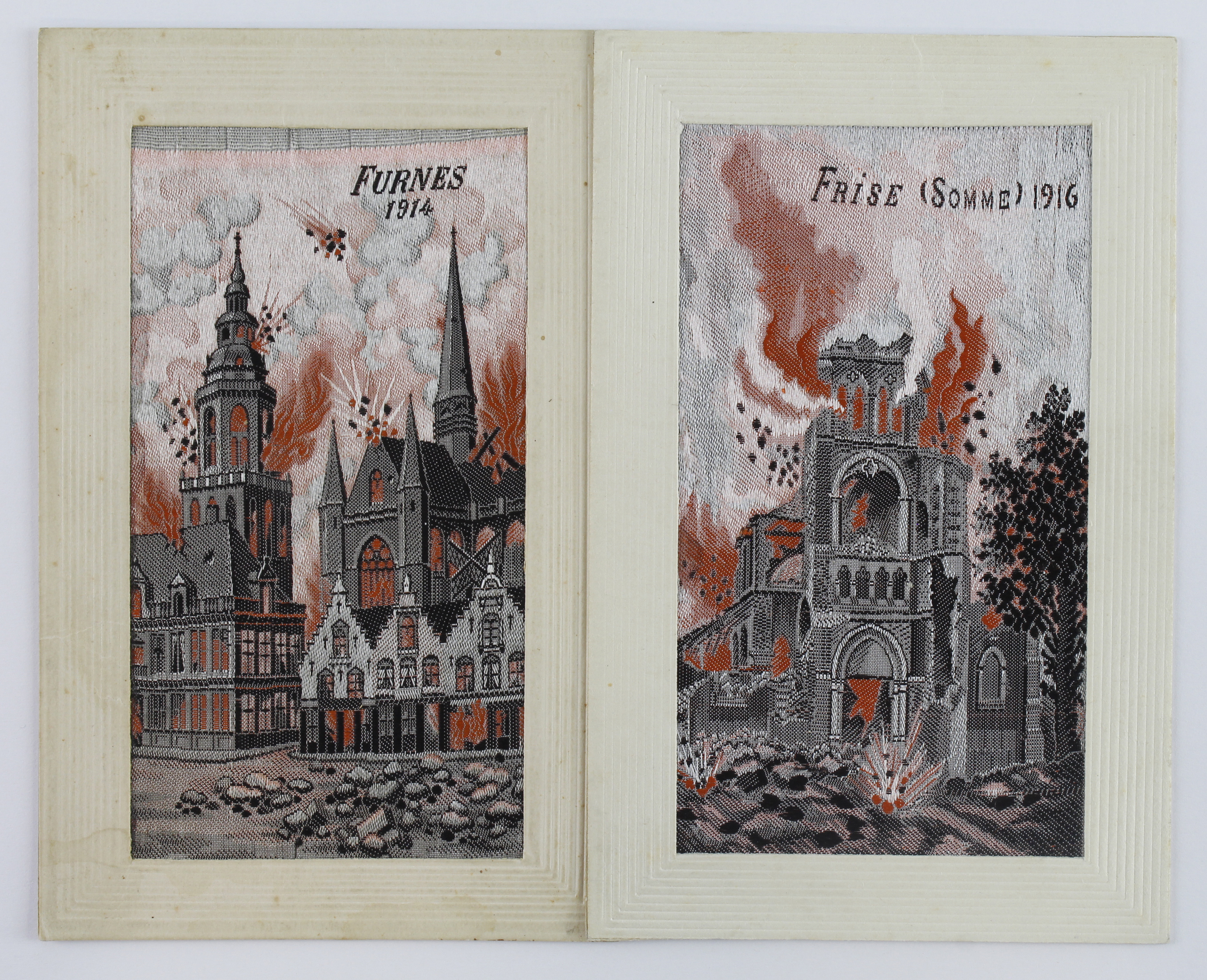 Flames, Frise (Somme) 1916 (rare) & Furnes 1914   (2)