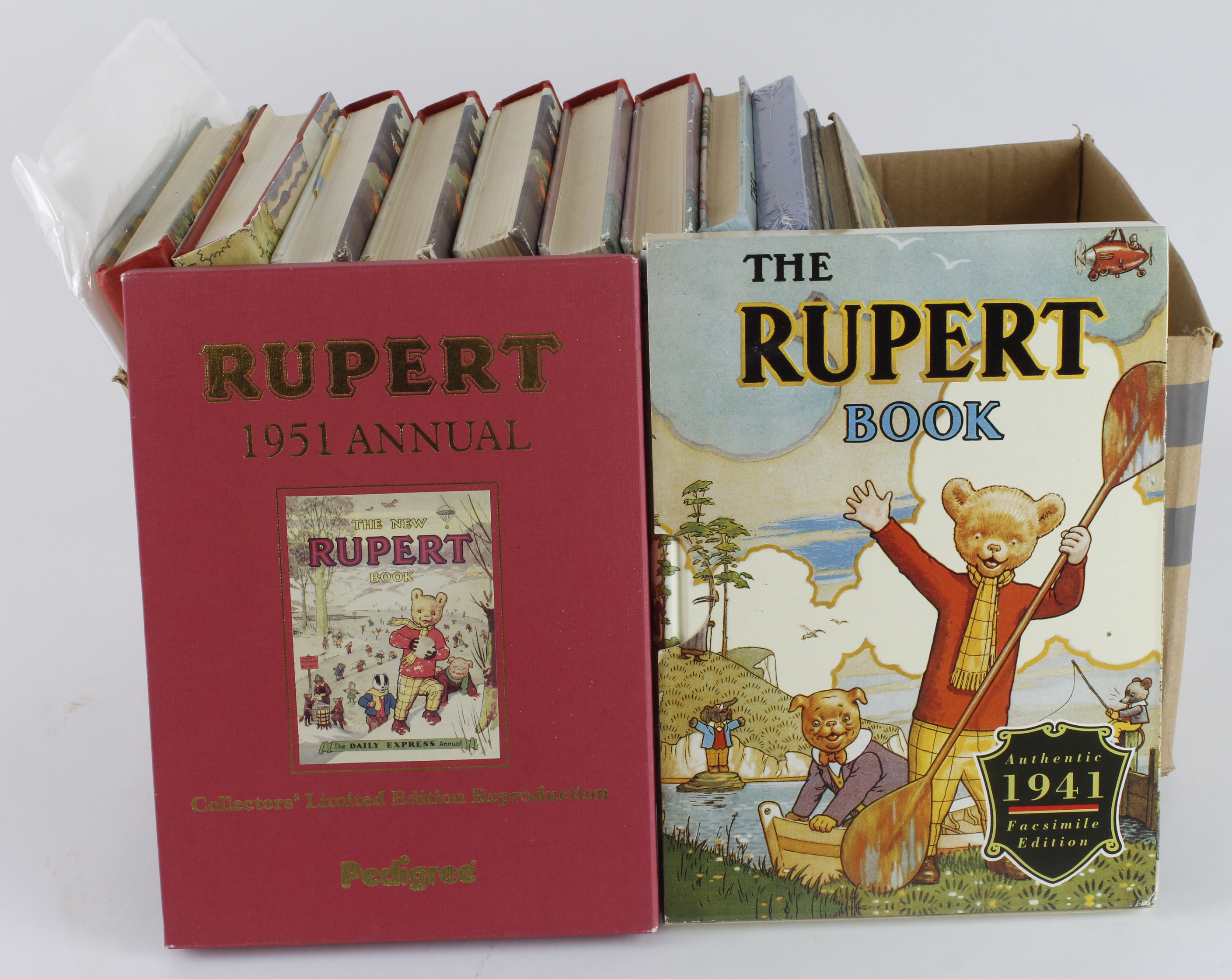 Rupert Bear. A collection of eleven Rupert Annual Facsimiles, years comprise 1936; 1937 (x3);