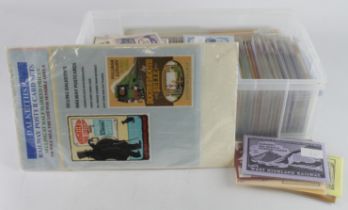 Dalkeiths Railway Poster Card sets, large selection in plastic crate, ex-dealers stock. (Qty)