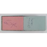 Rolling Stones. An autograph album containing signatures of all five members of the Rolling