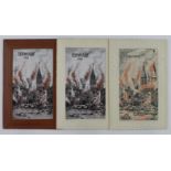 Flames, Termonde 1914, varieties   (2)