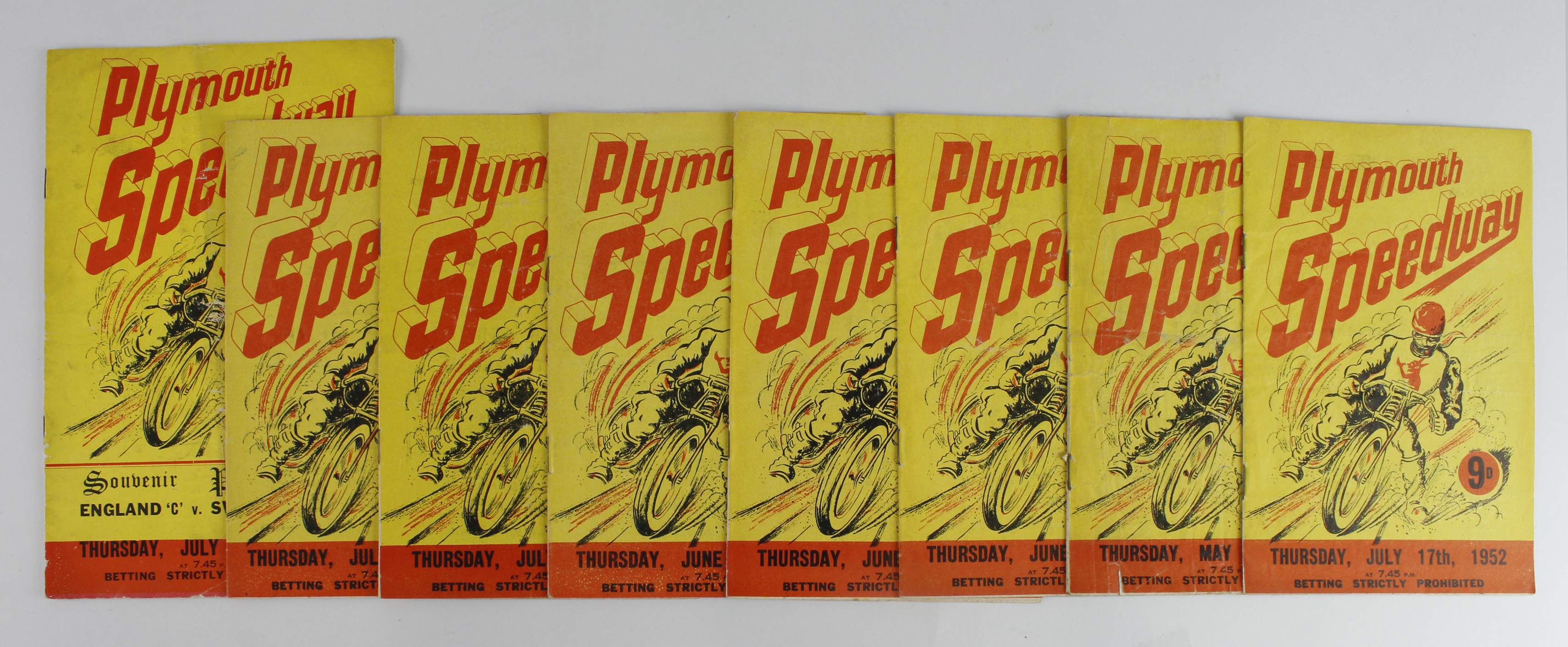 Plymouth Speedway Programmes 1952 (8)