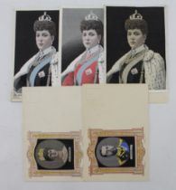 English royalty, George V, Queen Mary, Queen Alexandra, varieties   french publishers   (6)