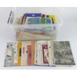 Football programmes - clear plastic tub packed with a very varied collection of mostly 1950's