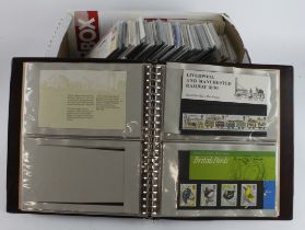 GB - large Presentation Pack collection approx 300 loose in box and 1x binder. Approx 58 short