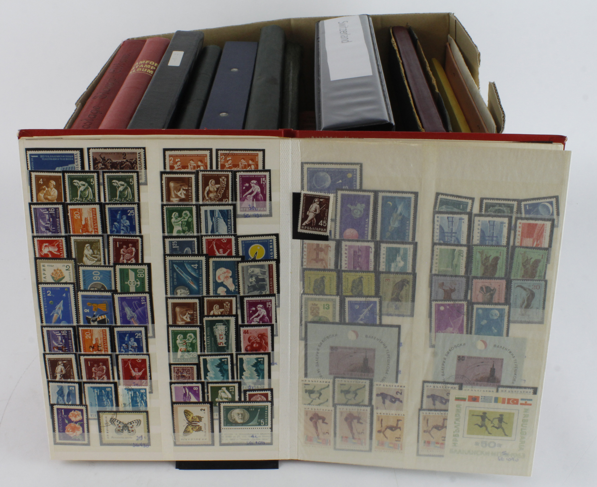 Box with majority 'whole World' albums incl a juvenile type and an old time Strand album. The