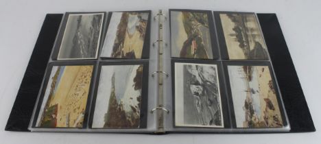 Cornwall collection in modern binder, street scenes, views of various areas & villages (approx 100+)
