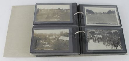 Norfolk, Hemsby: Holiday camps in Hemsby. Collection in an album. Most are older cards with RP views