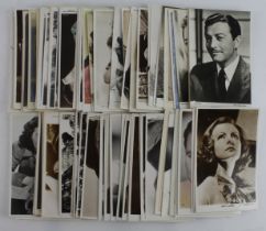 Film Star postcards incl Greta Garbo, Burt Lancaster, Robert Taylor, Robert Wagner, etc etc (