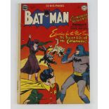 Batman Comic, no. 62, published DC Comics, 1951. Origin Catwoman, four neat punch holes to rear