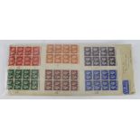 GB KGVI 1940 Centenary of First Adhesive Postage stamp 1840 to 1940, FDC in cylinder blocks of 8,