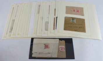 Indian States - Kishangarh Postal History collection on leaves, some stamped covers, stampless