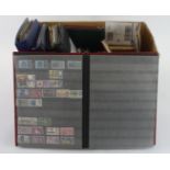 GB - three large binders with unusual mix of um special issues in strips and blocks, Post Office