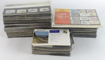 GB - Presentation Packs loose in crate, approx 126 long and 36 short format, plus a few FDC's and