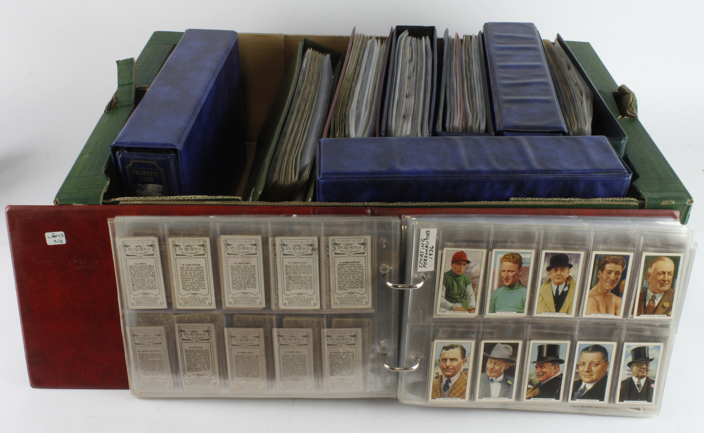 Collection of 9 modern albums containing complete sets, manufacturers include Ogden, Players,