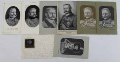 Kronprinz Wilhelm, (Deaths Head Hussars uniform) Paul van Hindenburg varieties, rare   german