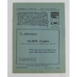 Football programme - Romford v Dagenham 11th March 1939 Friendly