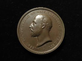 British Exhibition Medal, bronze d.52mm: Albert Edward Prince of Wales / Colonial and Indian