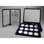 World Silver Proof issues. Ships and Explorers. The 36 coin set from a variety of countries, the