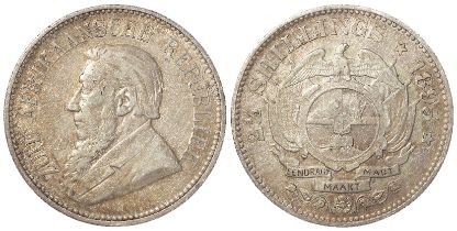 South Africa 2&1/2 Shillings 1895 nVF