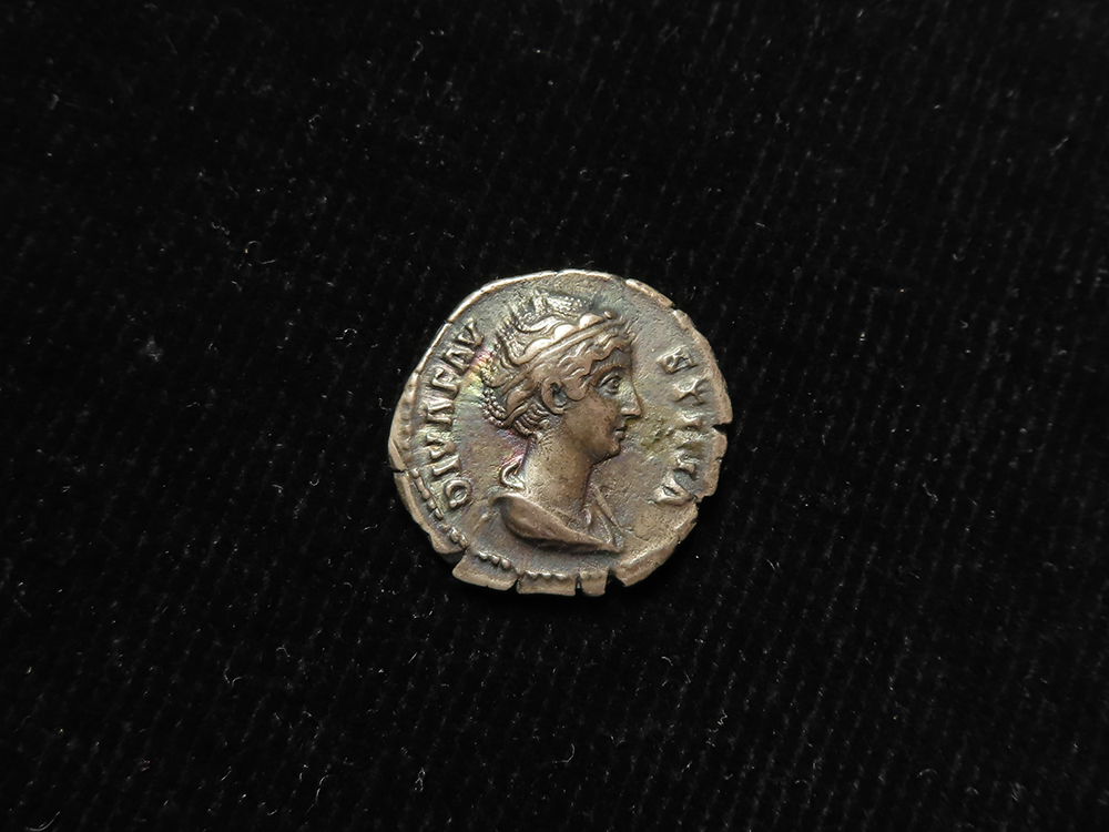 Roman Imperial: Diva Faustina Senior AR Denarius, Rome after 141 AD. Rev: Ceres stg. l., AVGVSTA