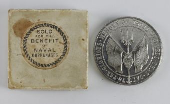 British Commemorative Medal, white metal d.45mm: Battle of Jutland 1916, by Spink, EF with