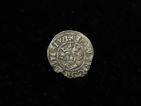 Edward II silver Penny of Canterbury, class 11a, 1.40g, S.1466. NVF, small chip.