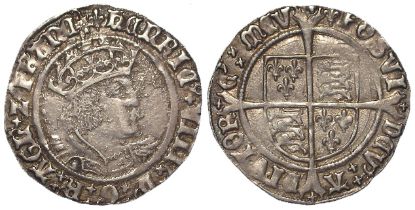 Henry VIII silver Groat of London, Laker bust D, mm. lis (105), S.2337E, 2.68g. VF, struck from a