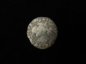 Elizabeth I hammered silver Threepence 1572 mm. ermine, S.2566, 1.32g, Fine.