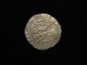 Henry VI, silver Rosette-mascle issue Groat of Calais, S.1859, 3.61g. Creased VF