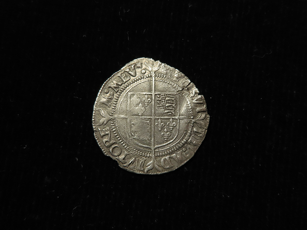 Elizabeth I hammered silver Groat mm. martlet, S.2556, 1.97g. Lightly chipped and cracked, nVF in - Image 2 of 2