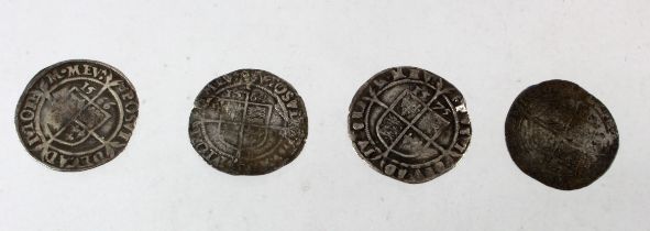 Elizabeth I hammered silver Sixpences (4): 1564 mm. pheon VG, 1566 mm. portcullis Fine (weak