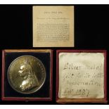British Commemorative Medal, silver (gilt) d.77mm, 222.29g: Golden Jubilee of Queen Victoria 1887,