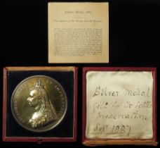 British Commemorative Medal, silver (gilt) d.77mm, 222.29g: Golden Jubilee of Queen Victoria 1887,