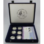 British Commonwealth (8) silver proof Crowns various 1997-2002 aFDC-FDC in a Westminster case with