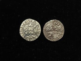 Edward I (2) silver Pennies of London, F and GF.